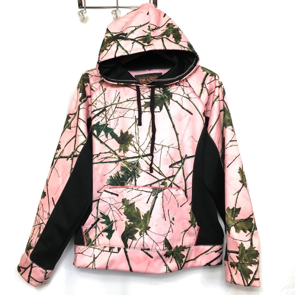Trail Crest Pink Forest Camo Soft Shell Hoody - XL